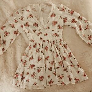 Altar'd State Ivory Floral Lace Dress
